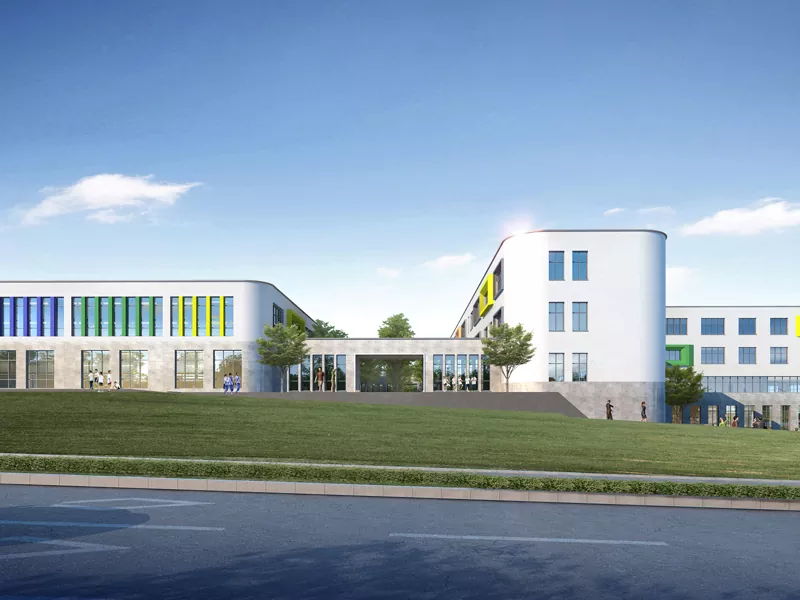 Gedung sekolah struktur baja prefabricated