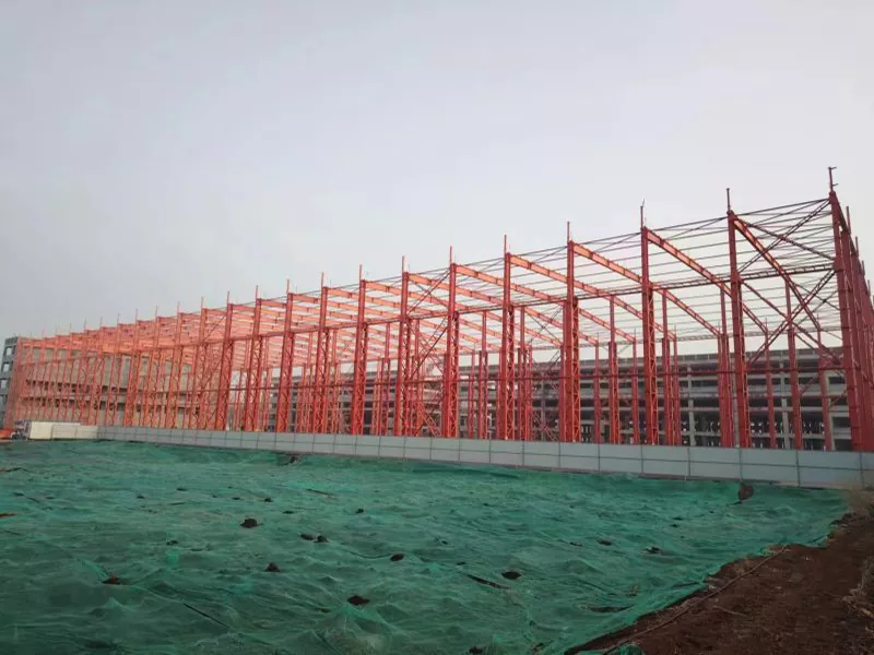 Struktur bengkel Werehouse Steel